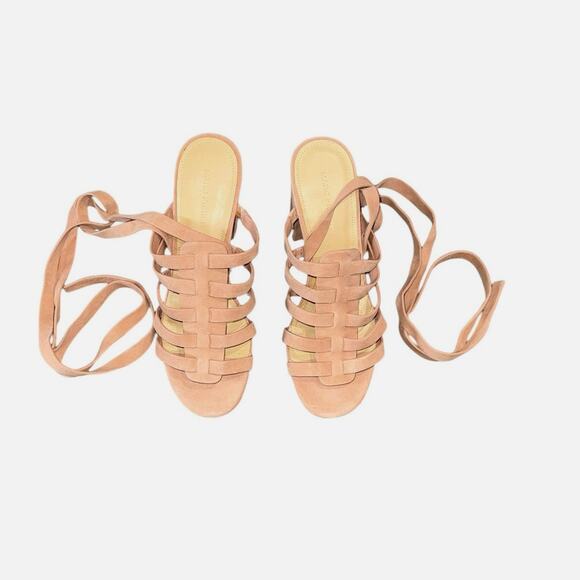 New! Marc Fisher Suede Ankle Wrap Phoebe Sandals - Size 8 - Picture 6 of 10